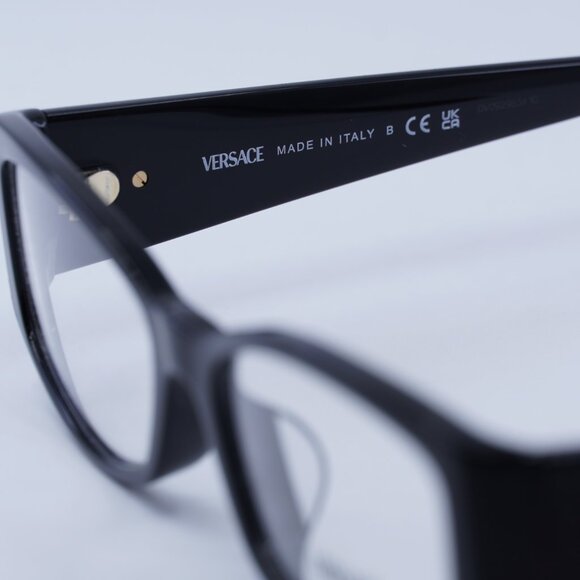 🕶️ New Versace VE3343F GB1 Eyeglasses - Black Frame - Picture 7 of 10